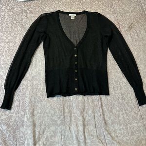 2000s sheer mesh cardigan shirt